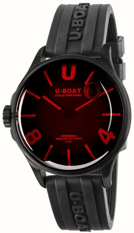 Replica U-Boat Darkmoon 40mm Red Glass PVD 9306 Watch